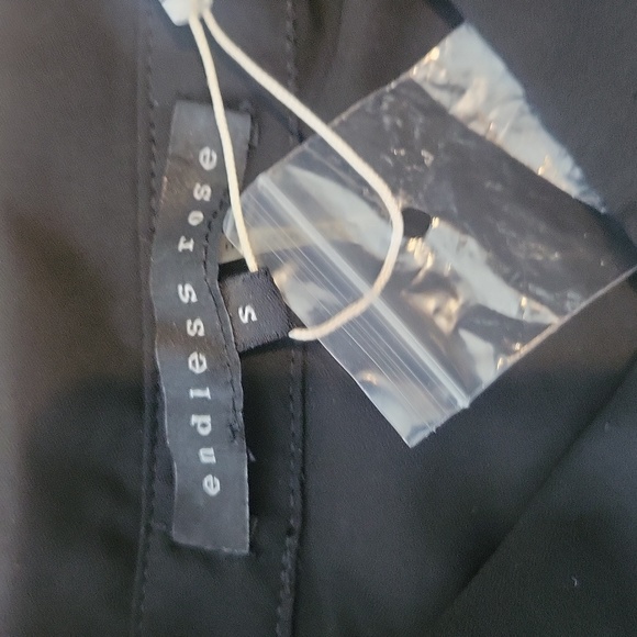 ENDLESS ROSE Black Semi-sheer ER-Pintuck Embroidered Retro Long Sleeve Blouse - Picture 6 of 14